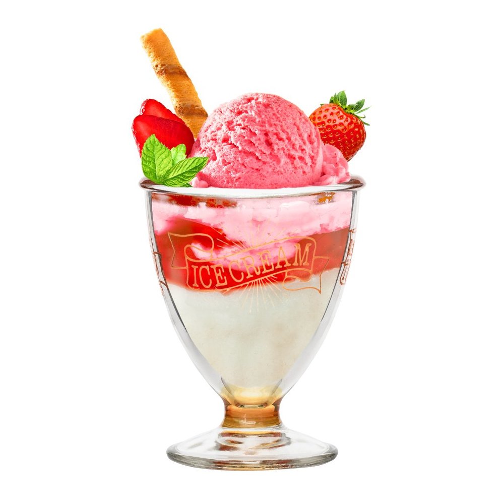 CERVE JULIUS Glass Ice Cream Cups